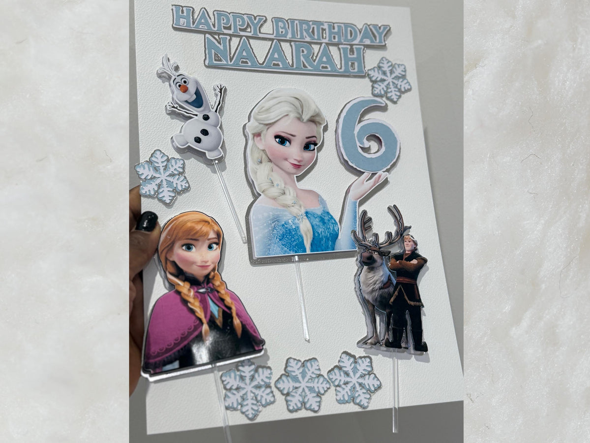 Frozen Cake Topper Set, Elsa and Anna cake Decoration