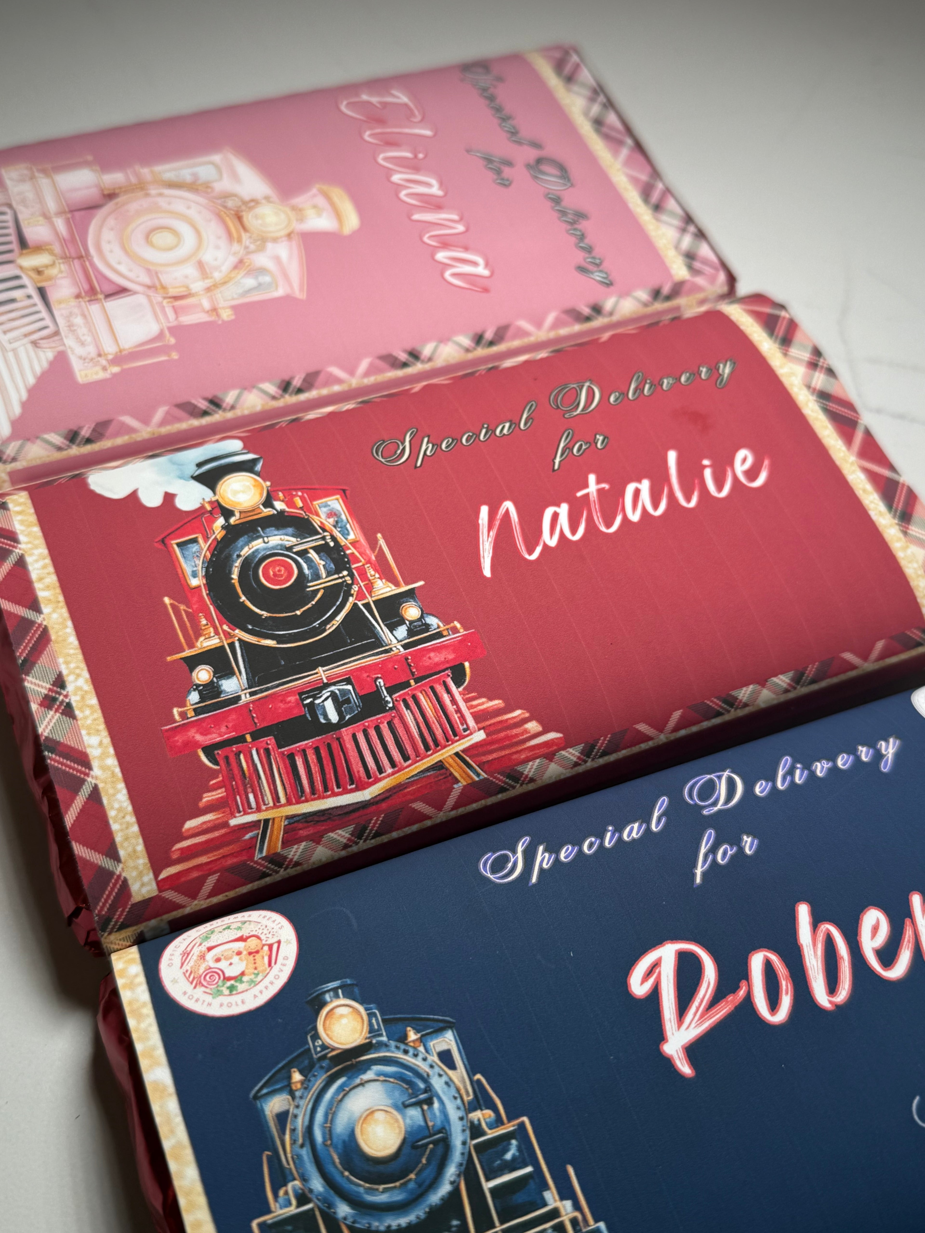 Personalised Christmas Chocolate Bar Wrapper