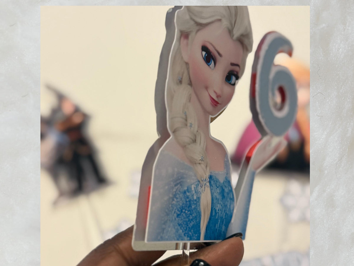 Frozen Cake Topper Set, Elsa and Anna cake Decoration