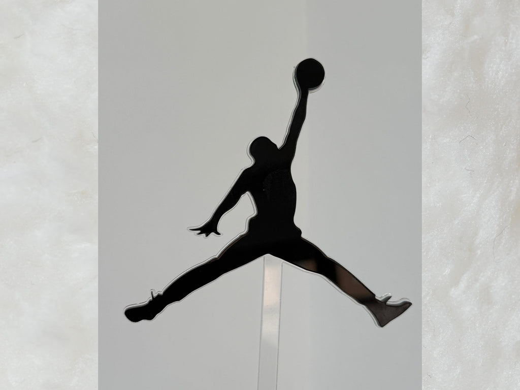 Acrylic Basketball Cake Topper Set with Name and Age cake charm