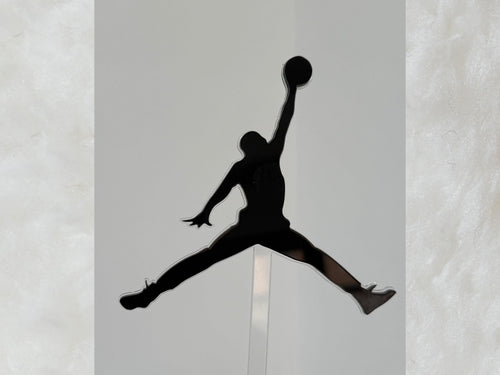 Acrylic Basketball Cake Topper Set with Name and Age cake charm