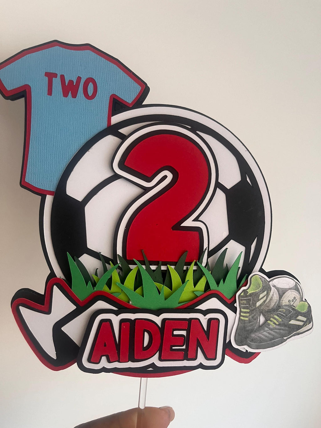 Football Birthday Cake Topper