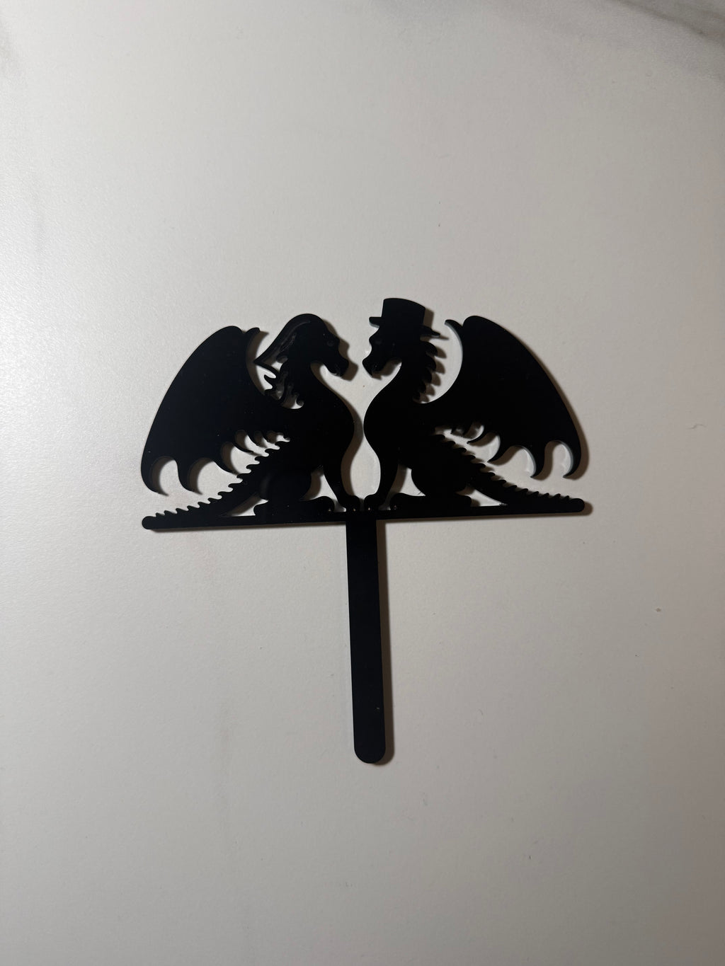 Acrylic Dragon Wedding Cake Topper