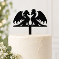 Acrylic Dragon Wedding Cake Topper