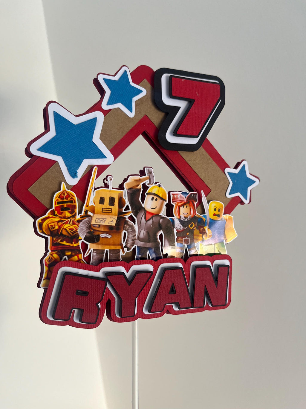 Roblox Cake Topper