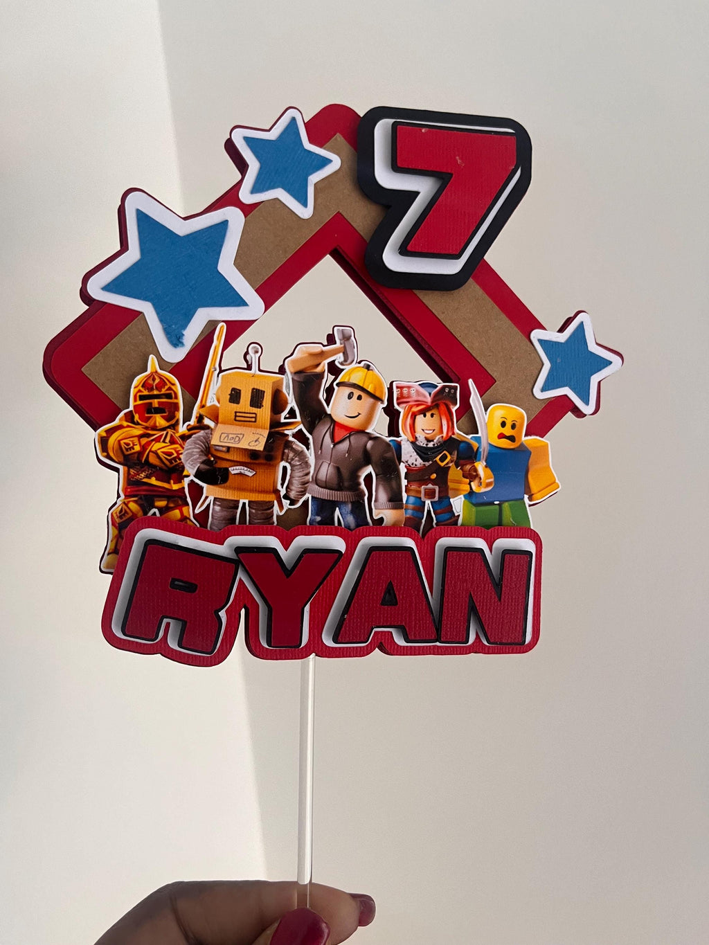 Roblox Cake Topper